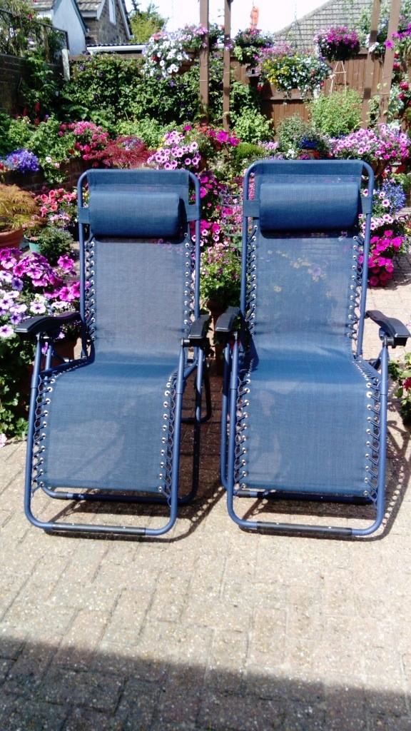 Sun loungers recliner garden chairs. | in Gillingham, Kent | Gumtree