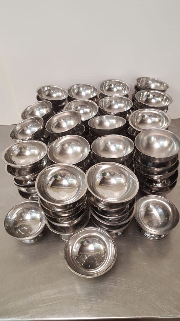 STAINLESS STEEL DESSERT BOWLS (SET OF 93) in Chelmsley Wood, West
