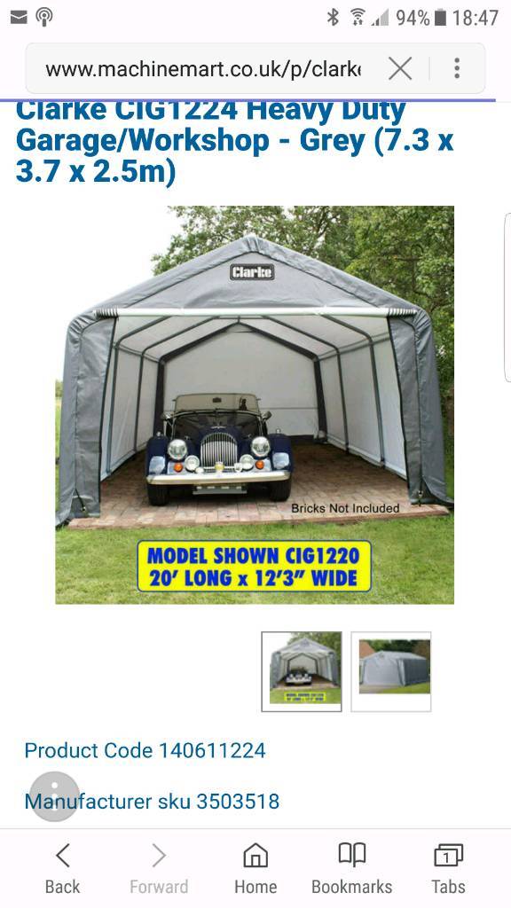 Pop up garage. gazebo spray booth storage in Sunderland, Tyne and