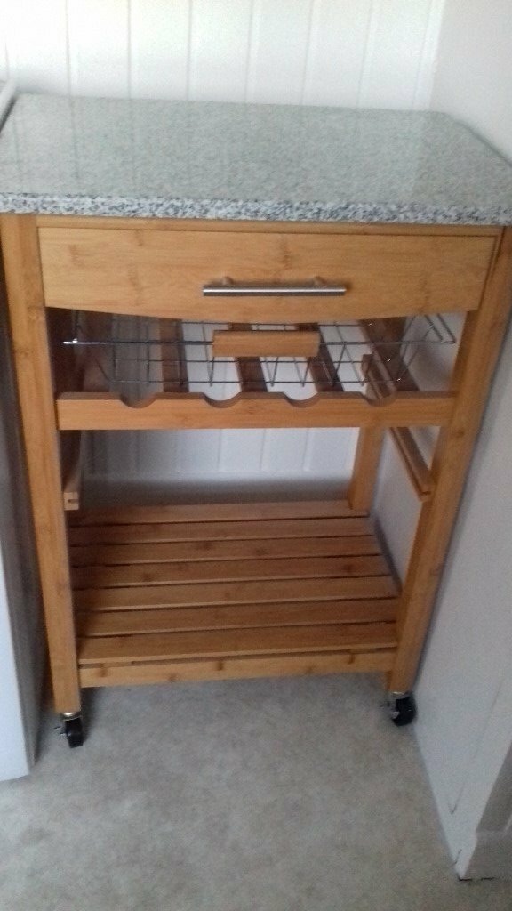 Portable kitchen trolley with granite worktop in Portsmouth