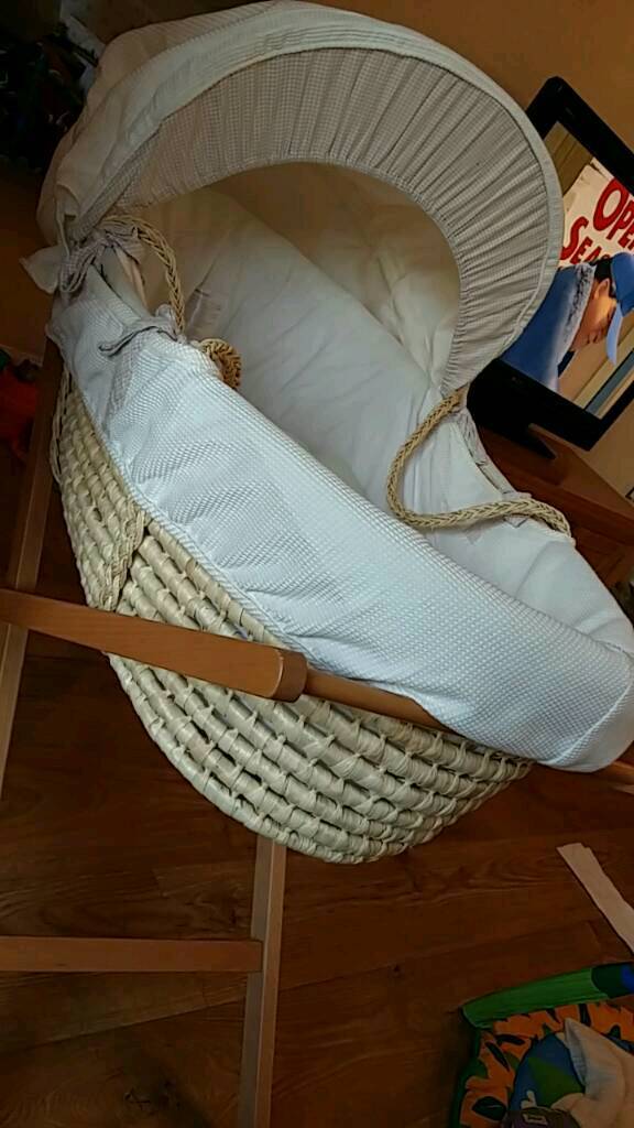 Mamas and Papas moses basket and stand in Lymington, Hampshire Gumtree