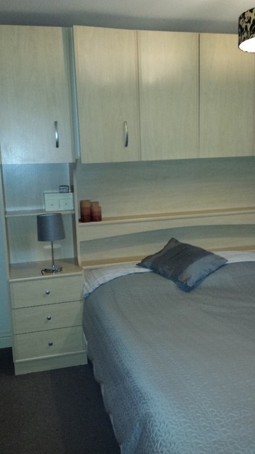 King Size Bed With Under And Overbed Storage Unit Colour