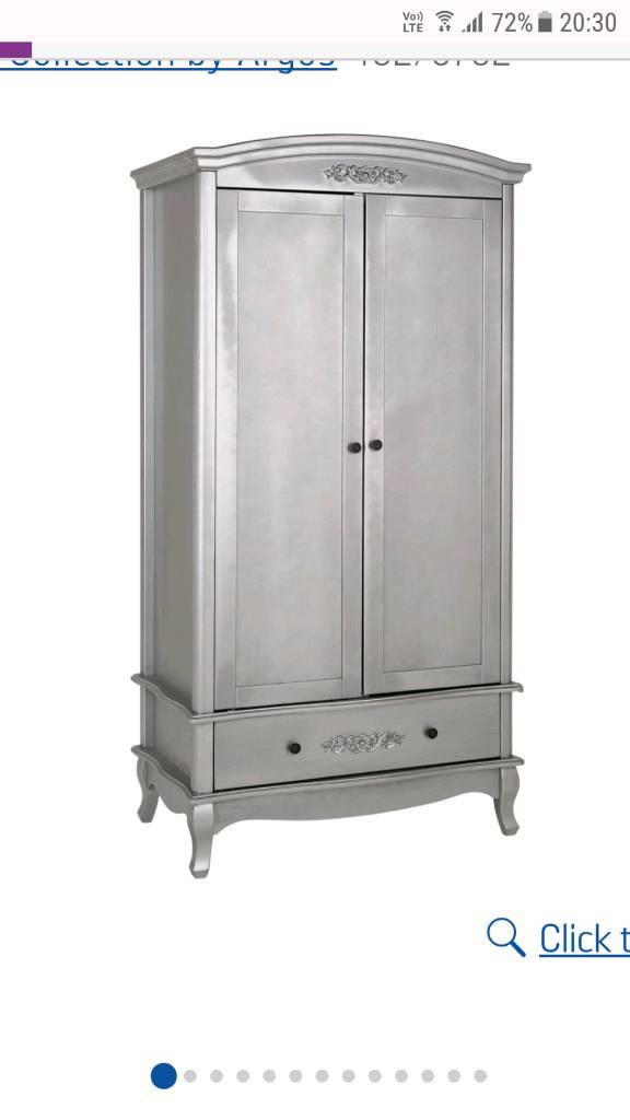 Silver French Style Wardrobe In Greenock Inverclyde Gumtree