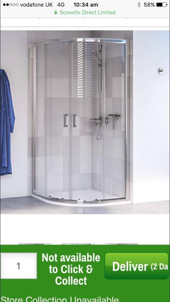 800 x 800 quadrant shower enclosure in Plymouth, Devon Gumtree