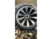 Tesla Model S 21" Alloy set 4 Carbon Grey Unmarked with covers