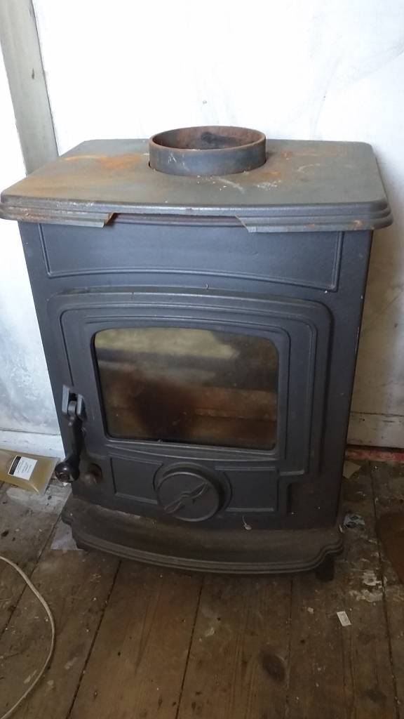 Wood log burner wood burning stove cast in Consett, County Durham