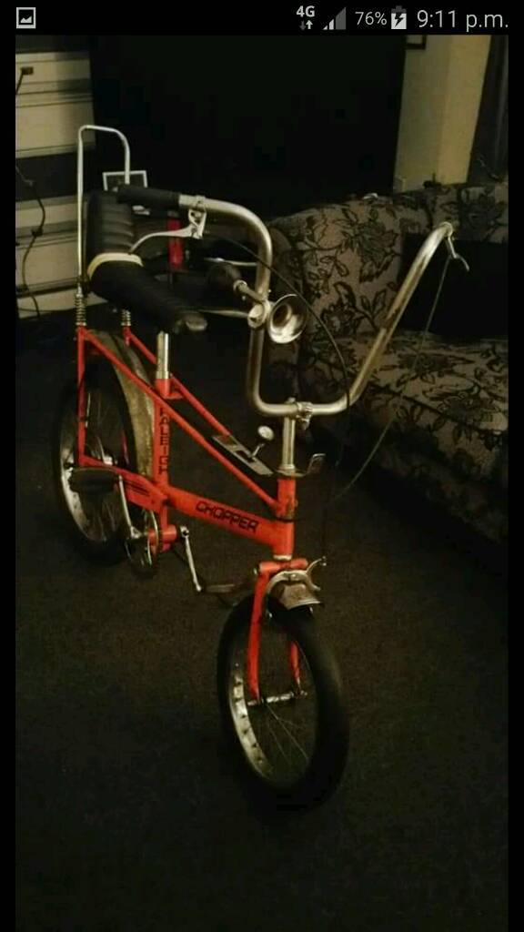 Raleigh chopper mk 1 rare 1971 changover with mk 2 sissy bars in