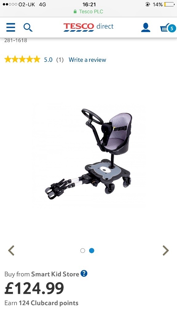 MeeGo Sit N Ride 4 wheel Universal Buggy Ride On Board with Seat in Murton, County Durham