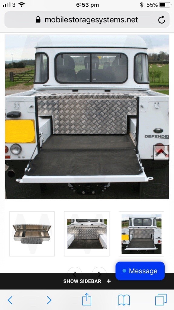 Land Rover defender aluminium tchest storage box in Milford on Sea