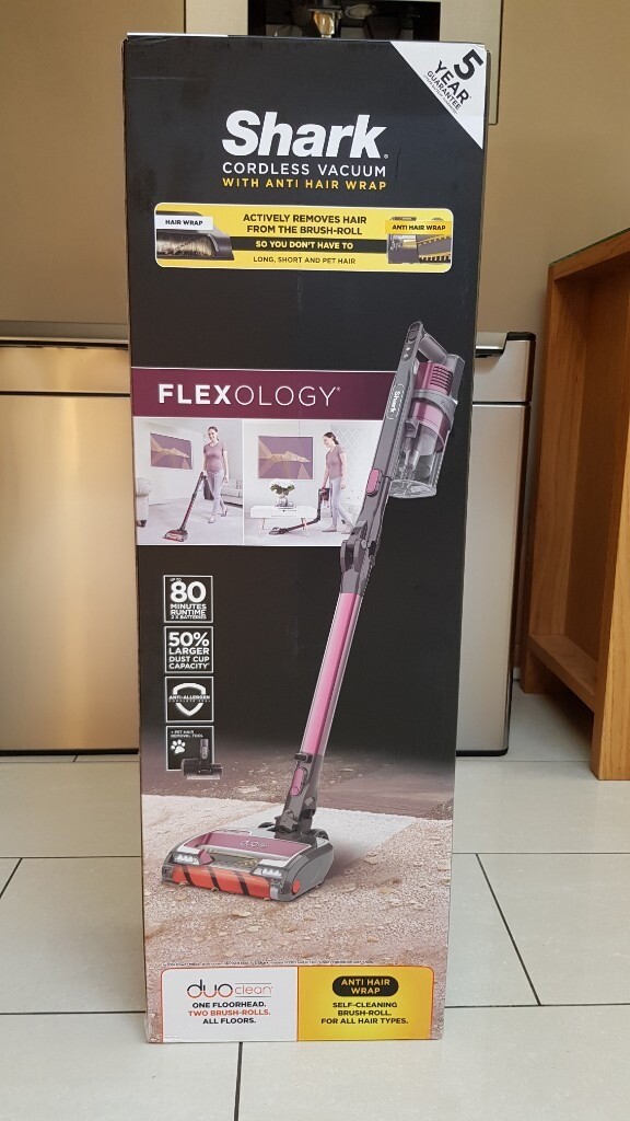 Brand New Shark IZ251UK AntiHair Wrap with Flexology Cordless Vacuum