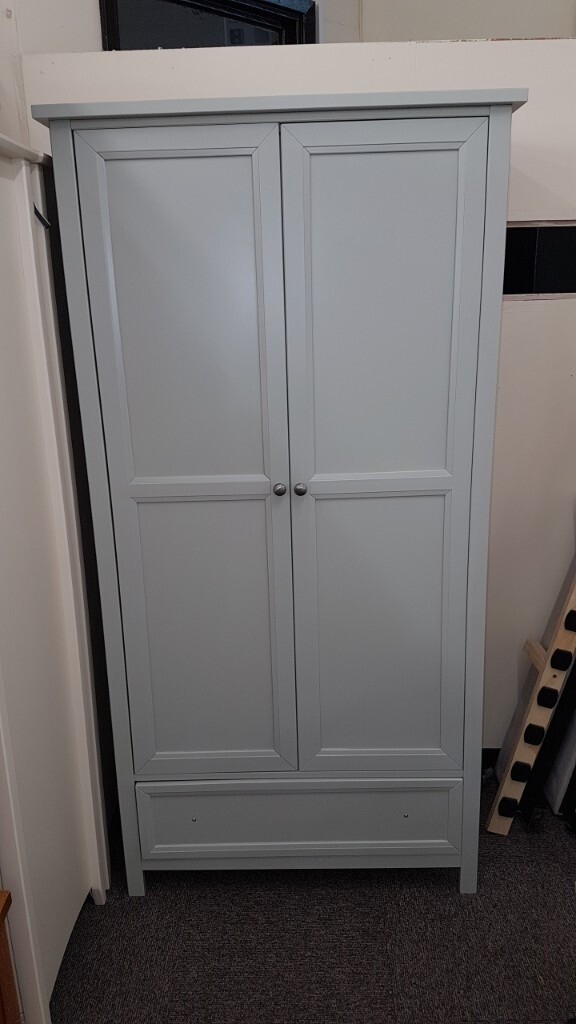 Maine Dove Grey 2 Door Combination Wardrobe By Julian Bowen