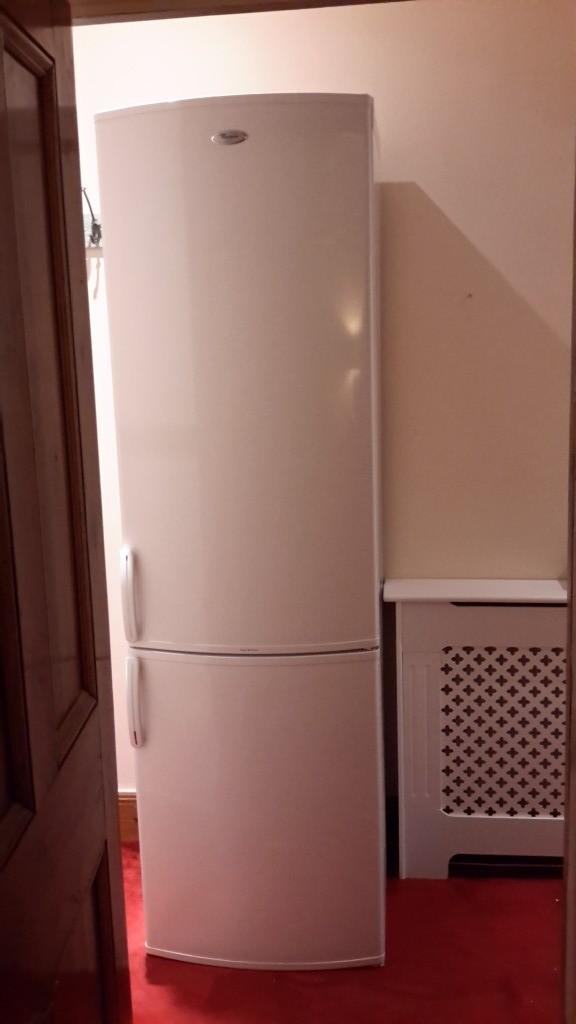 Whirlpool extra tall fridge freezer, white in Raynes Park, London Gumtree