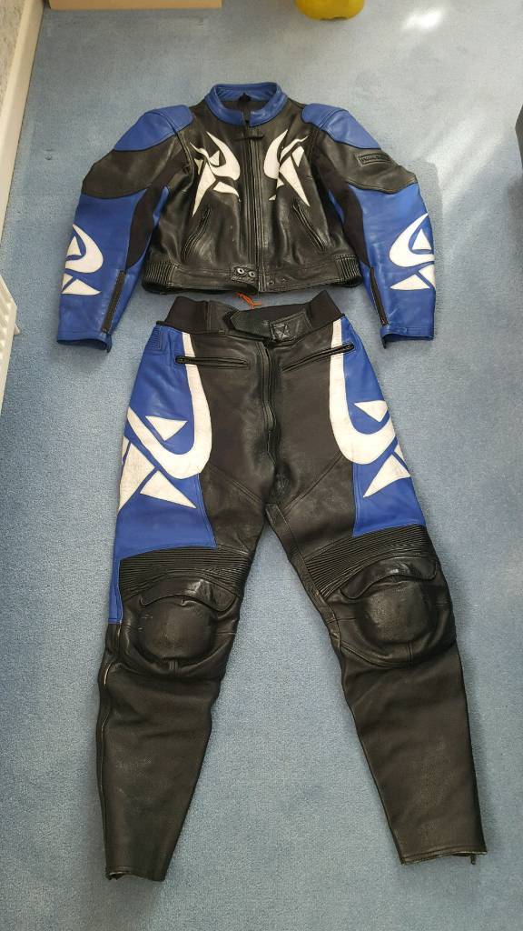 Frank Thomas Ladies Two Piece Motorcycle Leathers Size 16 in Verwood