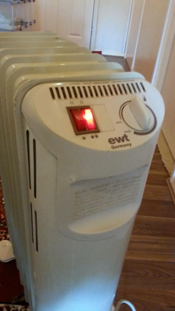 EWT Germany electric heater in Leeds City Centre, West Yorkshire