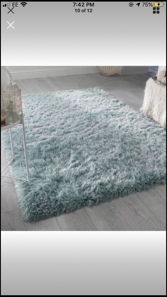 Duck egg blue rug brand new never been open!!! in Kings Norton, West