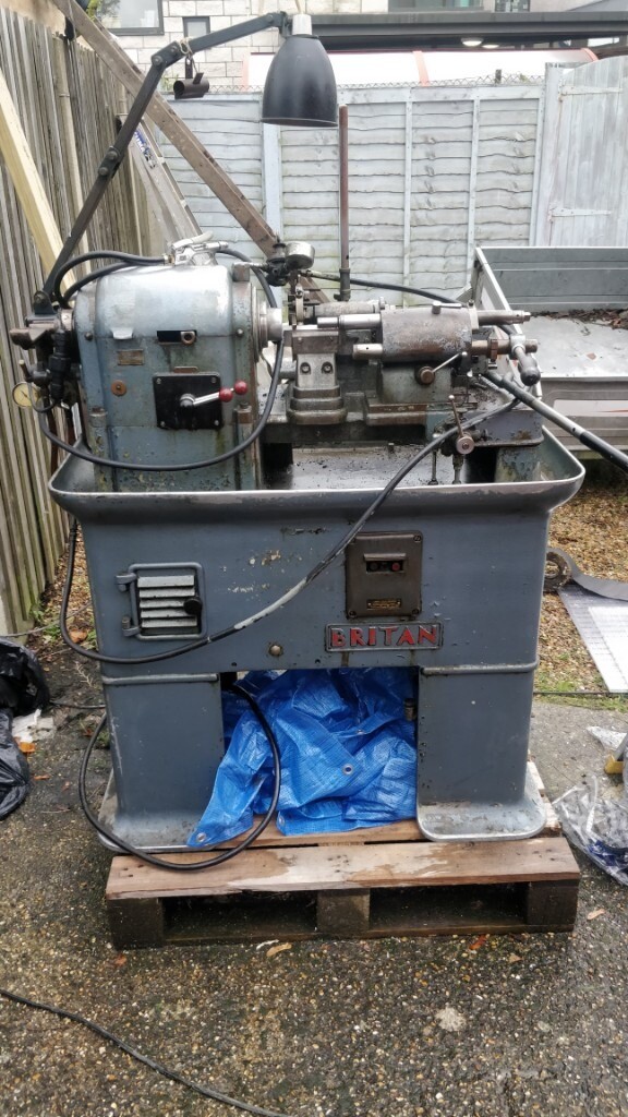 Britan Capstan repetition Lathe, Collet Chuck, Barfeed. S/No. J1370