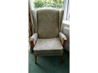 High back wing chair | Dining & Living Room Furniture for Sale ...  High back fabric wing chair