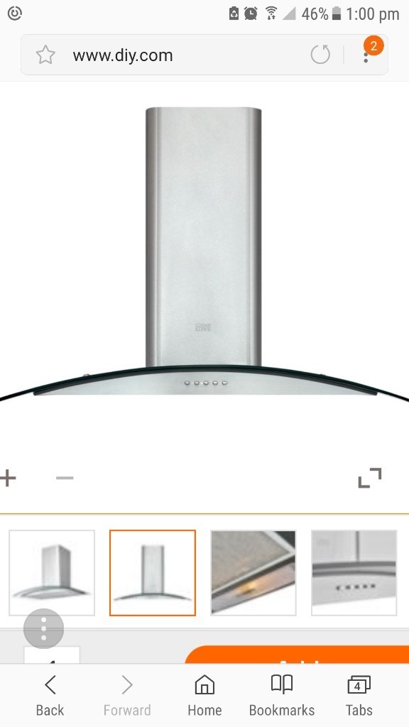 Cooke and lewis extractor fan in Margate, Kent Gumtree