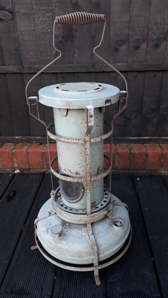 Vintage Retro Original Aladdin Blue Flame Paraffin Greenhouse Heater