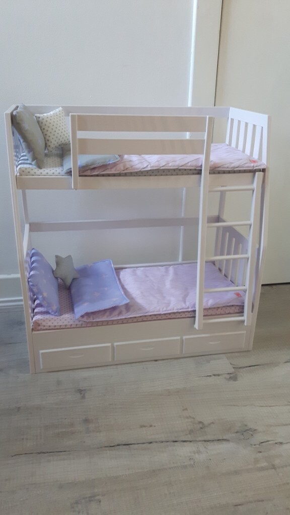 Our Generation doll bundle bunk beds, dining set, wheel chair from