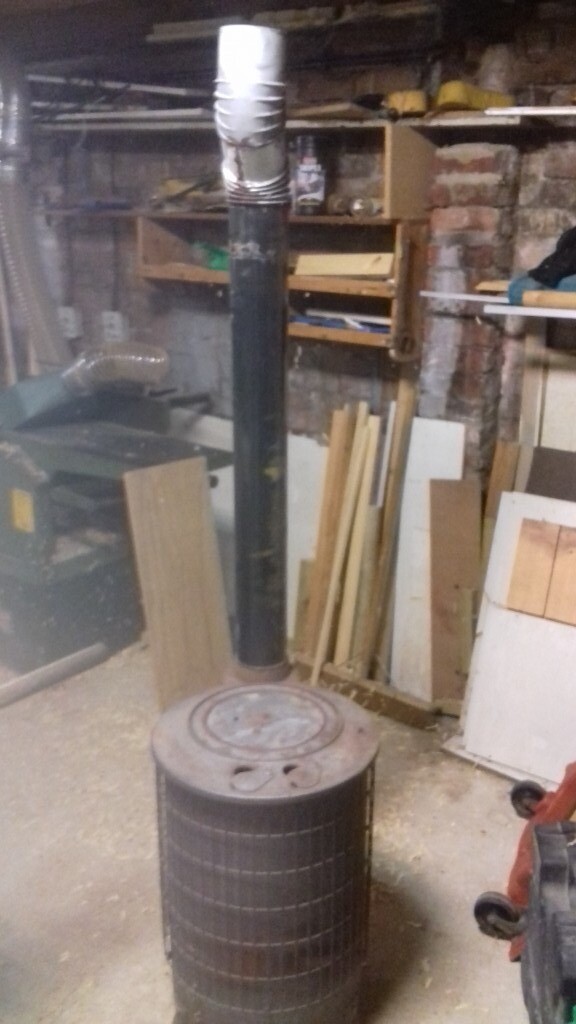 Selling sawdust and wood burning stove in good condition some