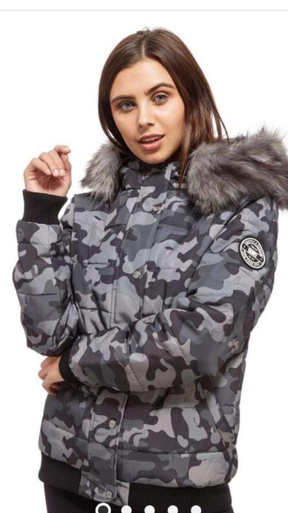 Brand new s Supply & Demand Camo Puffa Jacket JD size 6 in Gillingham