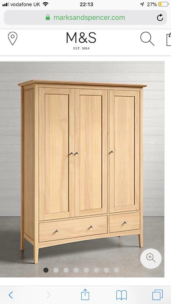 Marks Spencer Hastings Triple Wardrobe Excellent Condition In