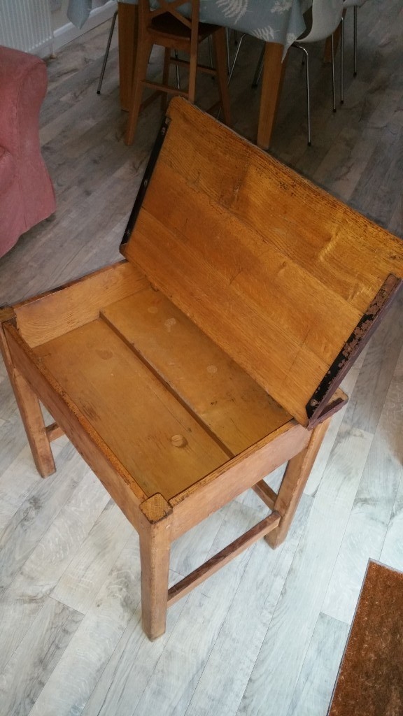 Vintage School Desk With Lift Lid Storage In Burwell Cambridgeshire