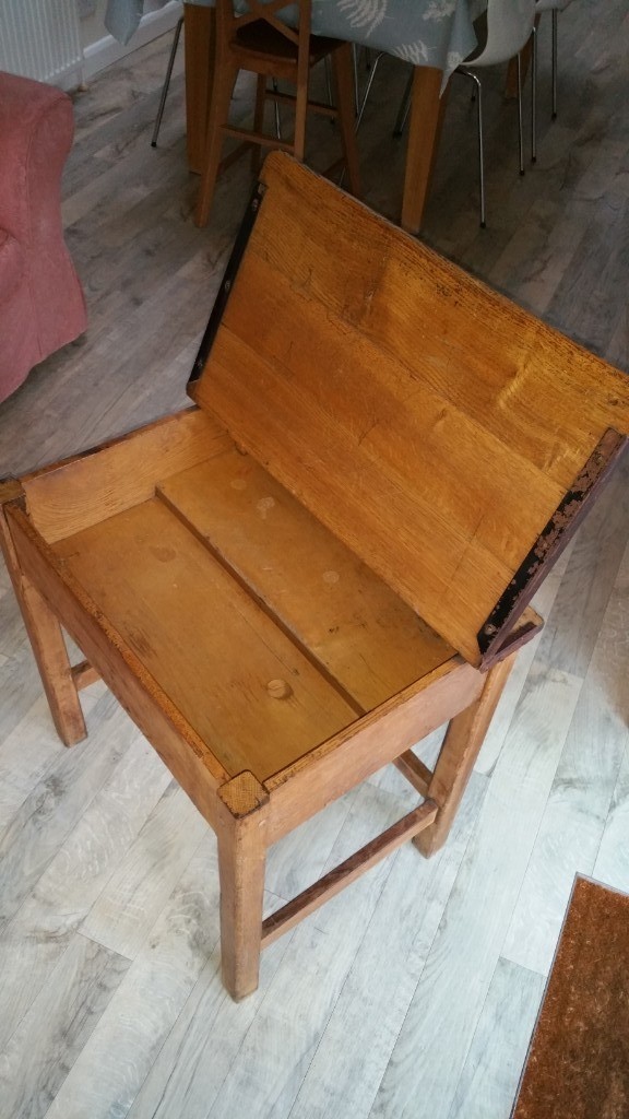 Vintage School Desk With Lift Lid Storage In Burwell Cambridgeshire