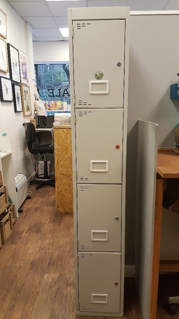 4 door steel locker filing storage lockable in Shawlands