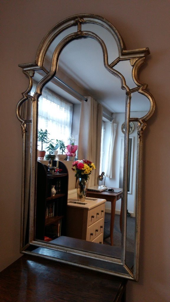 La Barge Wall Mirror Aged Gold Silver Gilt Holland Michigan in Hayes