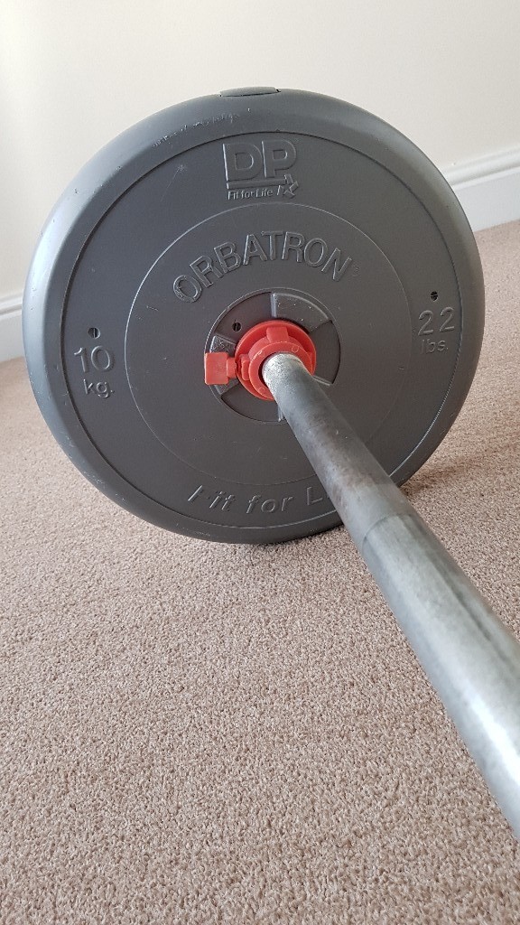 Barbell with 20kg DP Orbatron weights in Southampton, Hampshire Gumtree