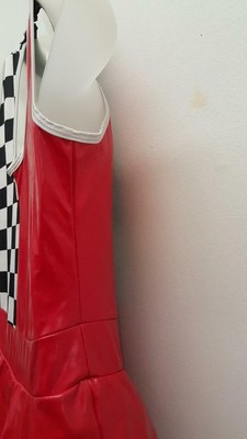 Dance Costume Medium Child Red Checkered Race Day Dress Solo Competition Pageant