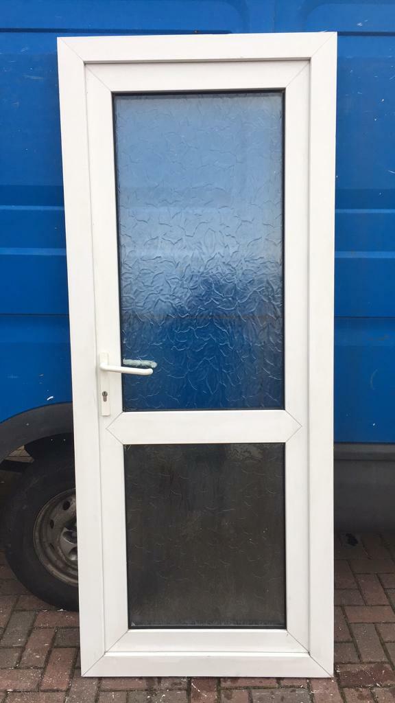 Used Upvc White Back,Garage, Shed Door in Whetstone, Leicestershire