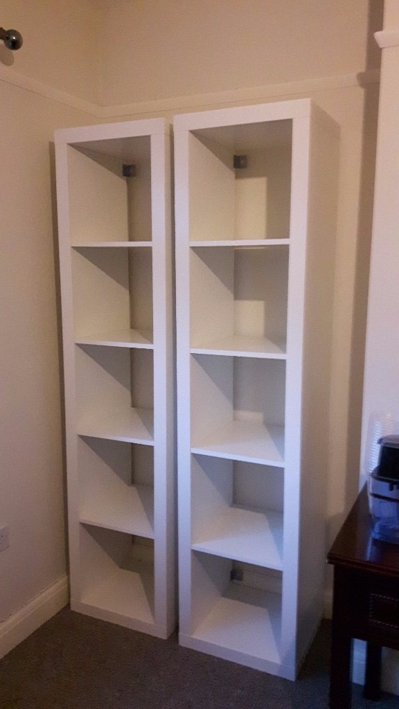 Ikea Regal Nicht Mehr Im Sortiment ~ Pair of white IKEA expedit tall 5 cube storage units in Heanor Ikea Regal Nicht Mehr Im Sortiment ~ Pair of white IKEA expedit tall 5 cube storage units in Heanor