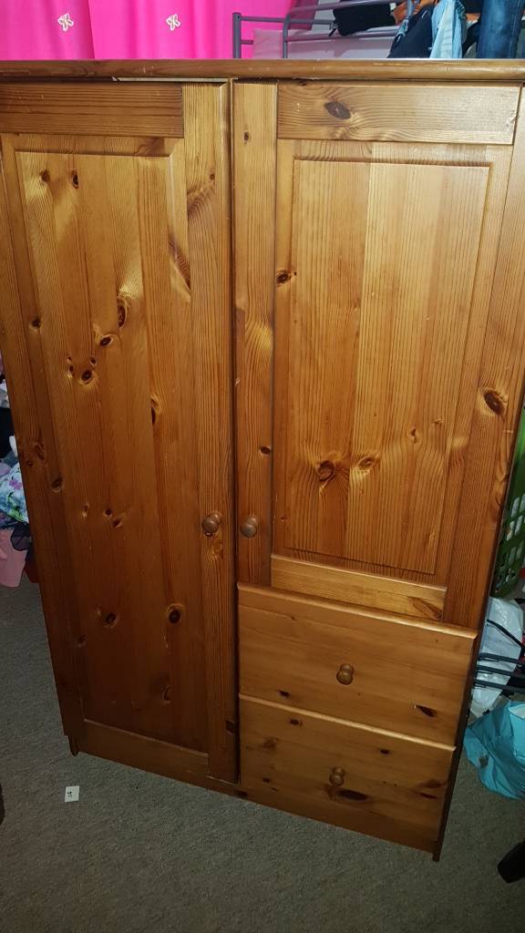 Kids Size Solid Pine Wardrobe In Poole Dorset Gumtree