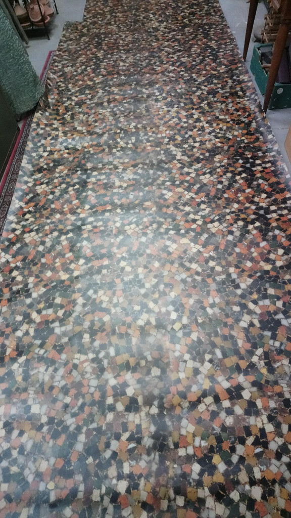 Large Roll Of Vinyl Lino Flooring Mosiac Pattern In Trafford Park