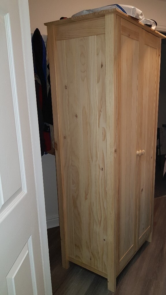 Argos Scandinavia Two Door Pine Wood Wardrobe In Salford