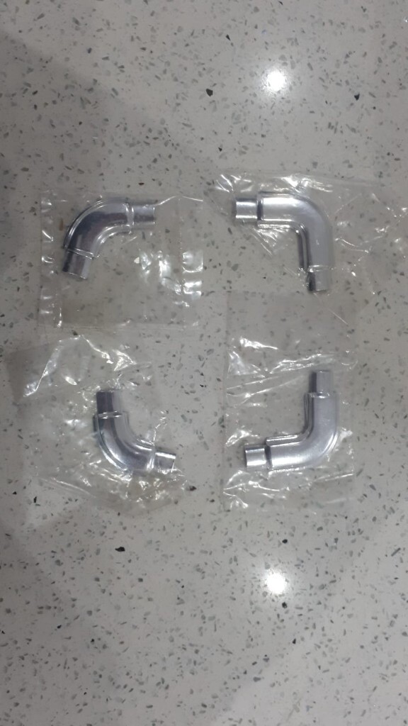 Classic MGBGT Front Chrome Windscreen Upper and Lower Finisher Corners