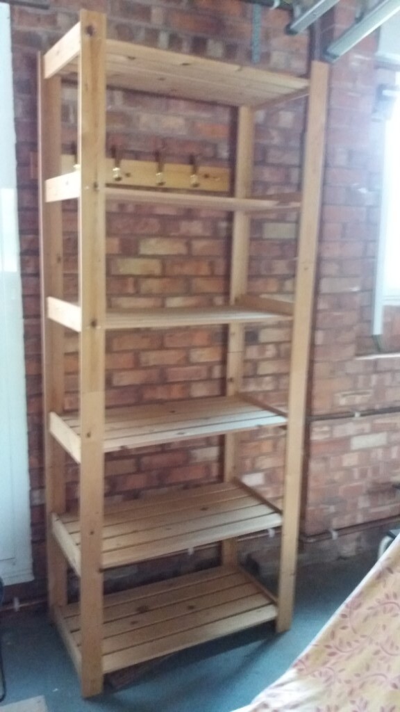Pine Wooden shelving unit for house or garage in Prestbury