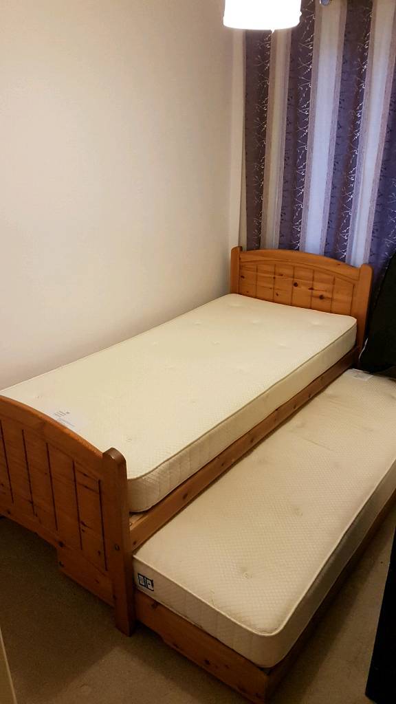 Marks & Spencer Hideaway Pull Out Guest Bed Trundle With Mattresses