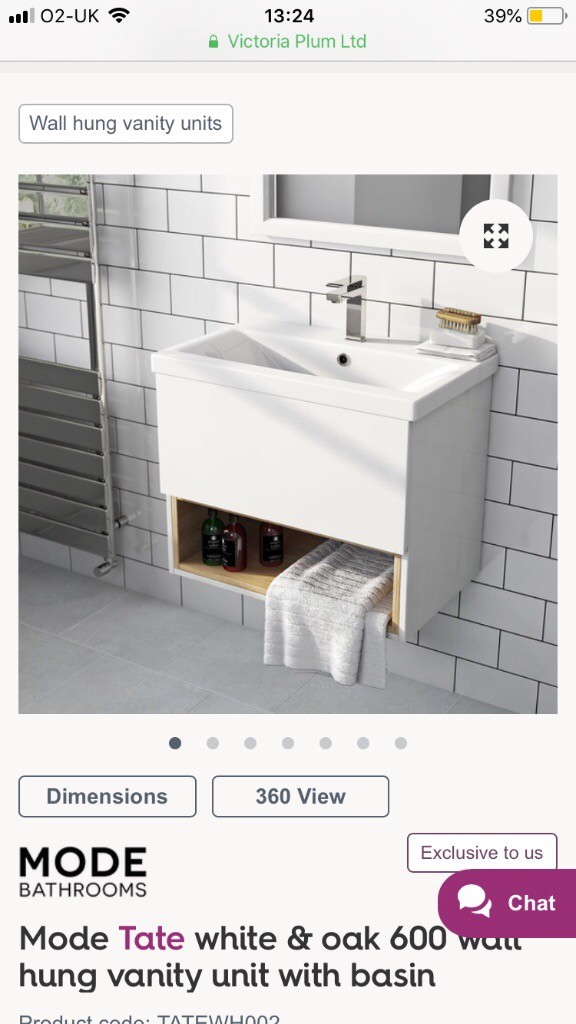 Victoria plumb vanity sink unit in Portsmouth, Hampshire Gumtree