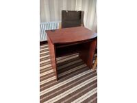 Cherry brown computer desk for sale