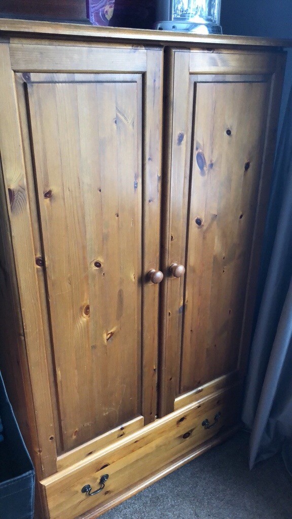 Solid pine Tall boy wardrobe in Scunthorpe, Lincolnshire Gumtree
