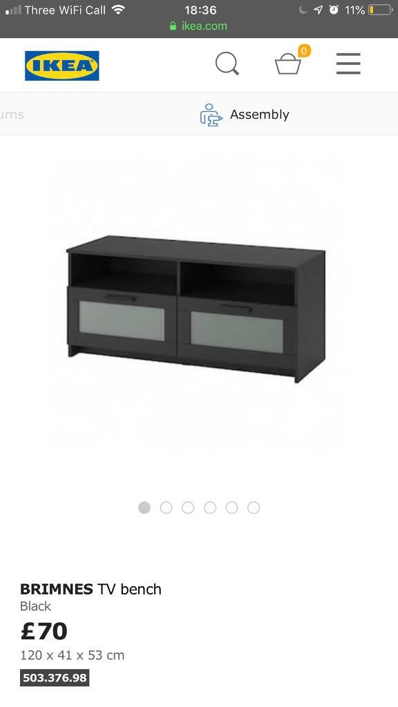 Ikea Brimnes Tv Stand Drawers In Higham Ferrers