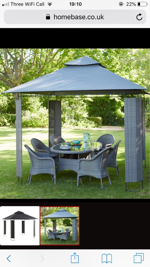 Mali Grey Rattan Gazebo New unopened from Homebase store in