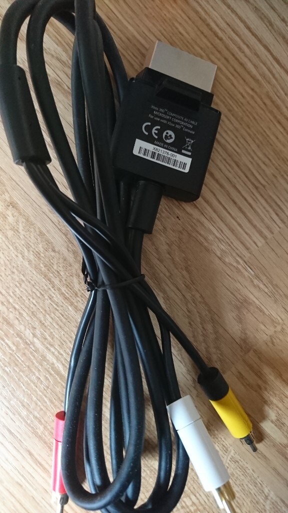 Microsoft Corporation OEM Xbox 360 Composite AV Cable includes scart