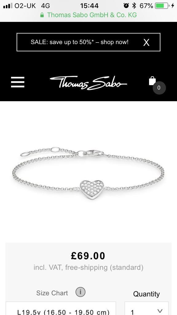 Thomas Sabo Bracelet Size Chart