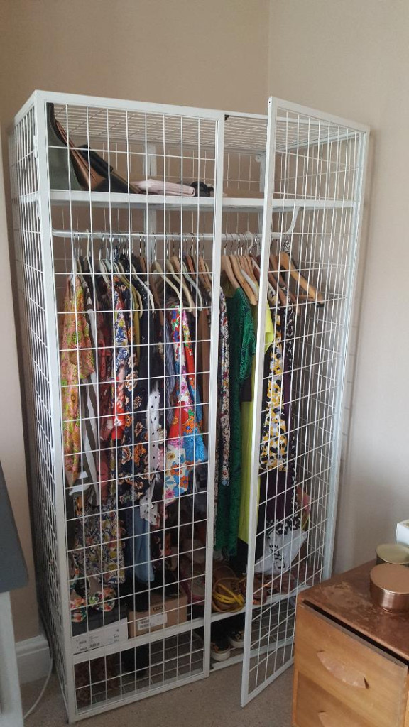 Ikea Wardrobe Metal Wire Framed Good Condition Just Surplus To