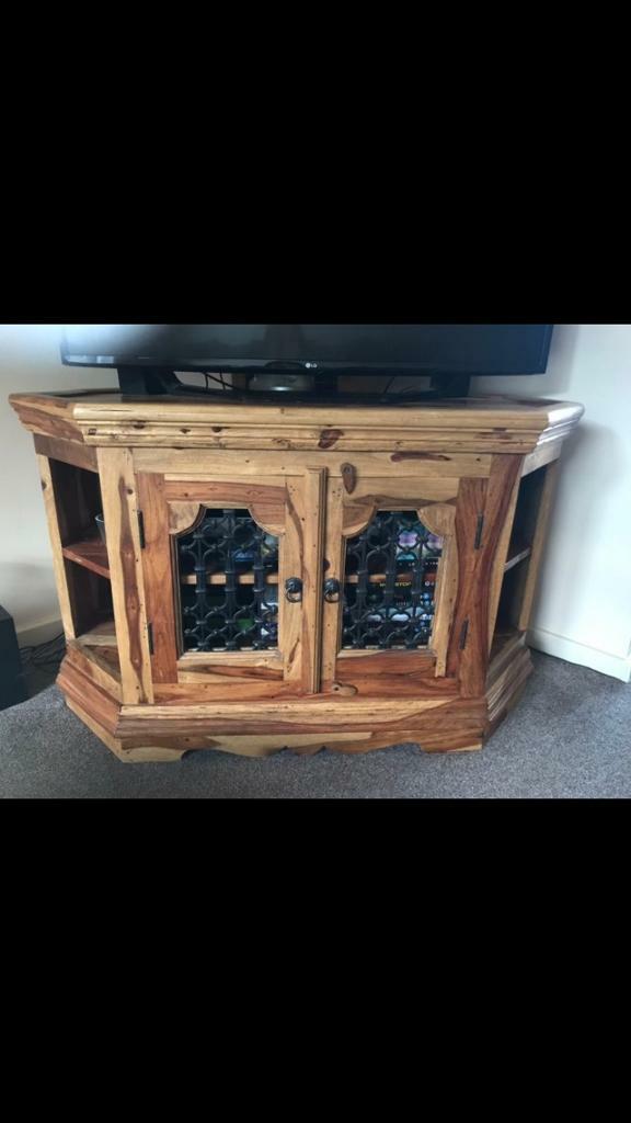 Acacia wood tv stand in Horsforth, West Yorkshire Gumtree